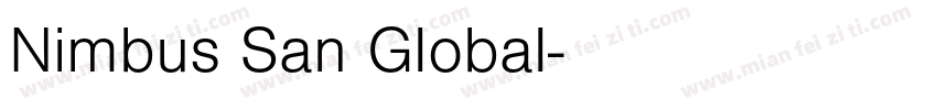 Nimbus San Global字体转换